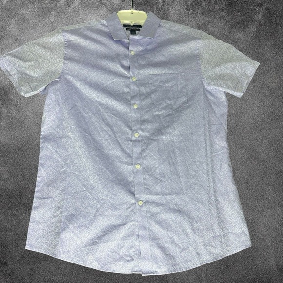 Marc Anthony Other - Marc Anthony Luxury Slim Fit Button Up Shirt Men's Medium Blue Geometric Print